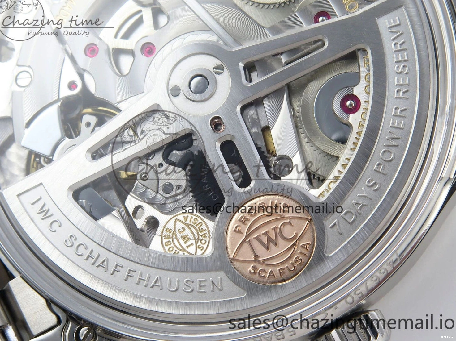 MIROTIME 0314 Portugieser Auto IWC0562B APSF 1:1 Best Edition Gold Dial on SS Bracelet A Reliable 6996